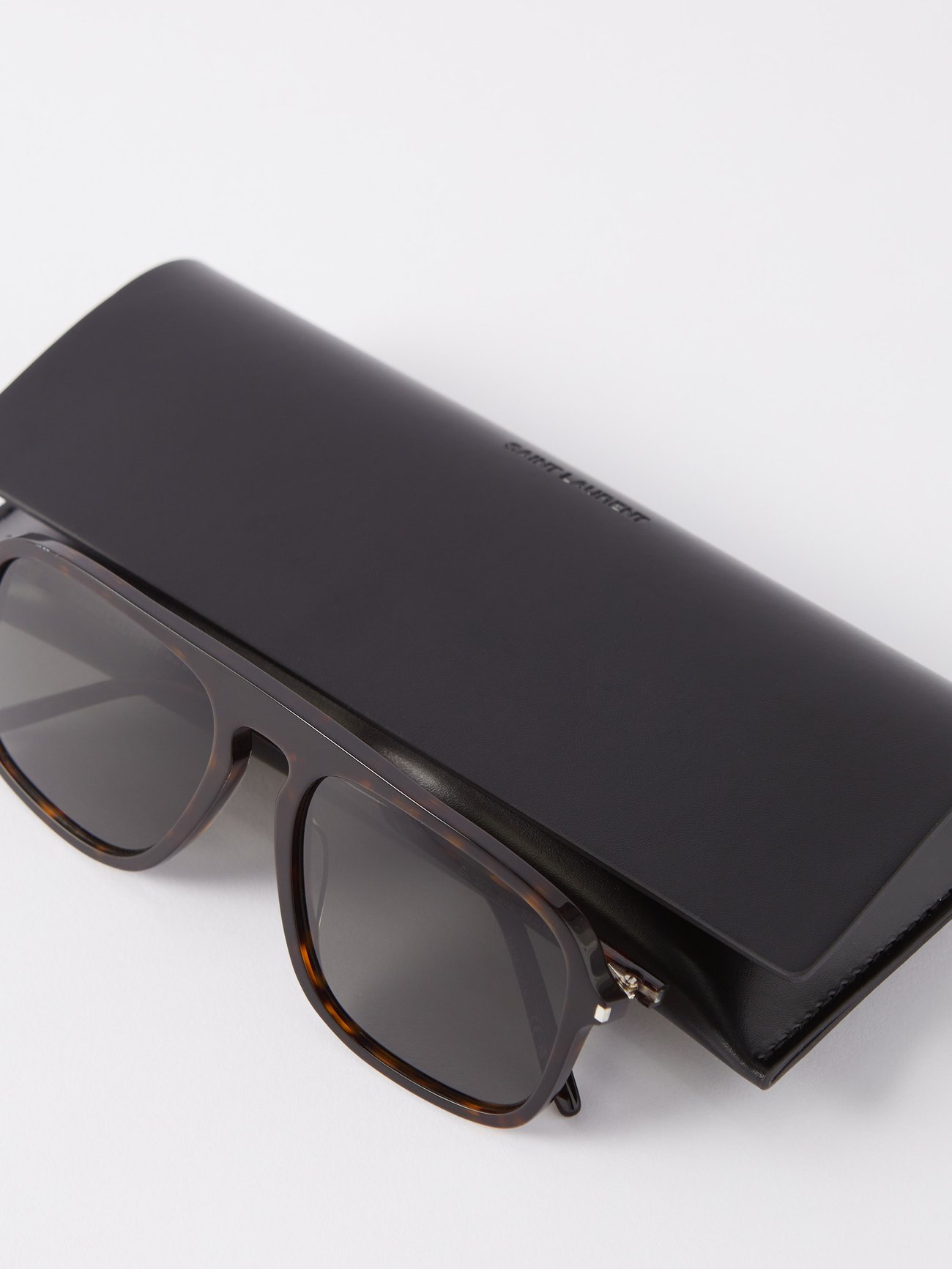 SL 590 Aviator Sunglasses in Brown - Saint Laurent