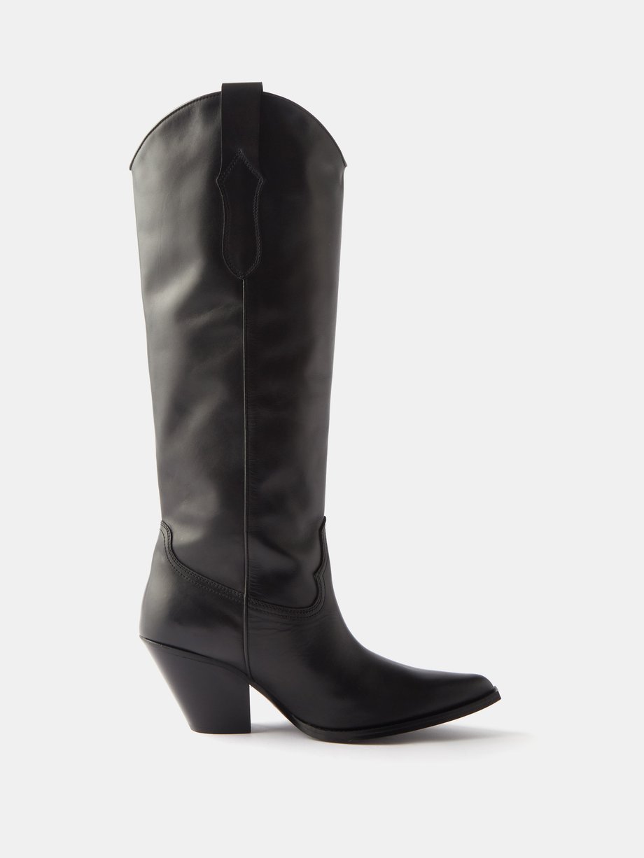 Black Ana leather cowboy boots | Toral | MATCHESFASHION UK