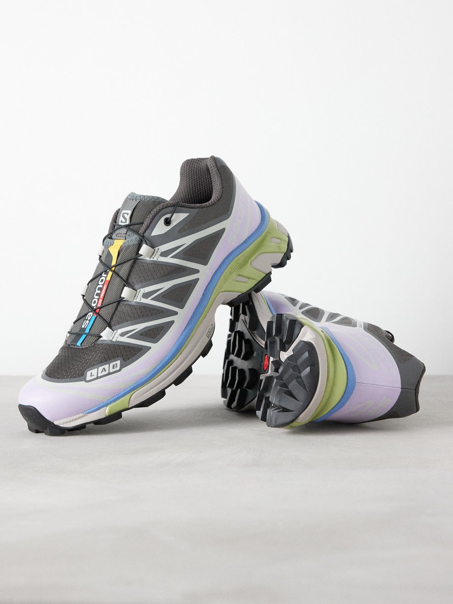 Grey XT-6 mesh and rubber trainers | Salomon | MATCHES UK