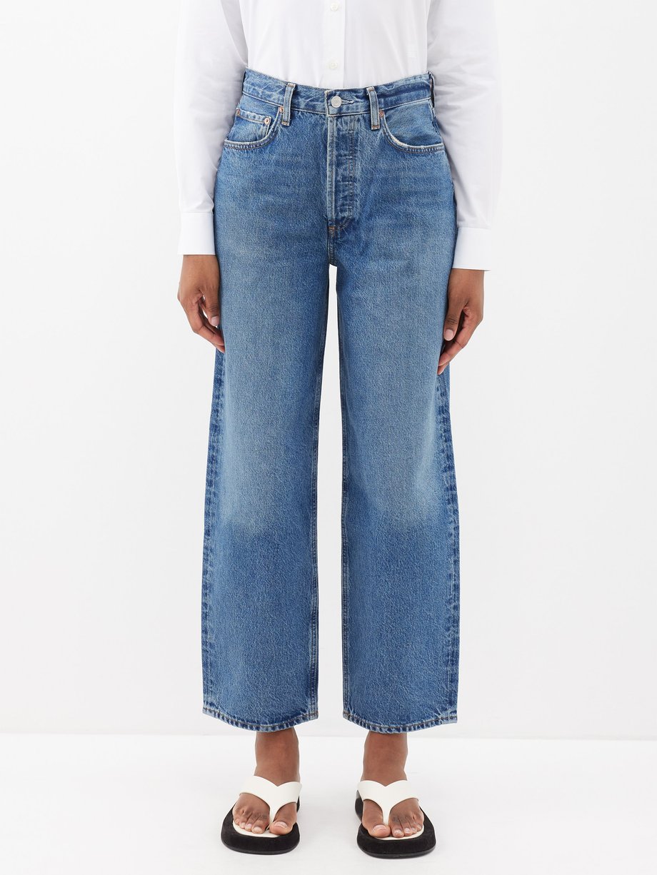 Blue Dara organic-cotton straight-leg jeans | Agolde | MATCHESFASHION US