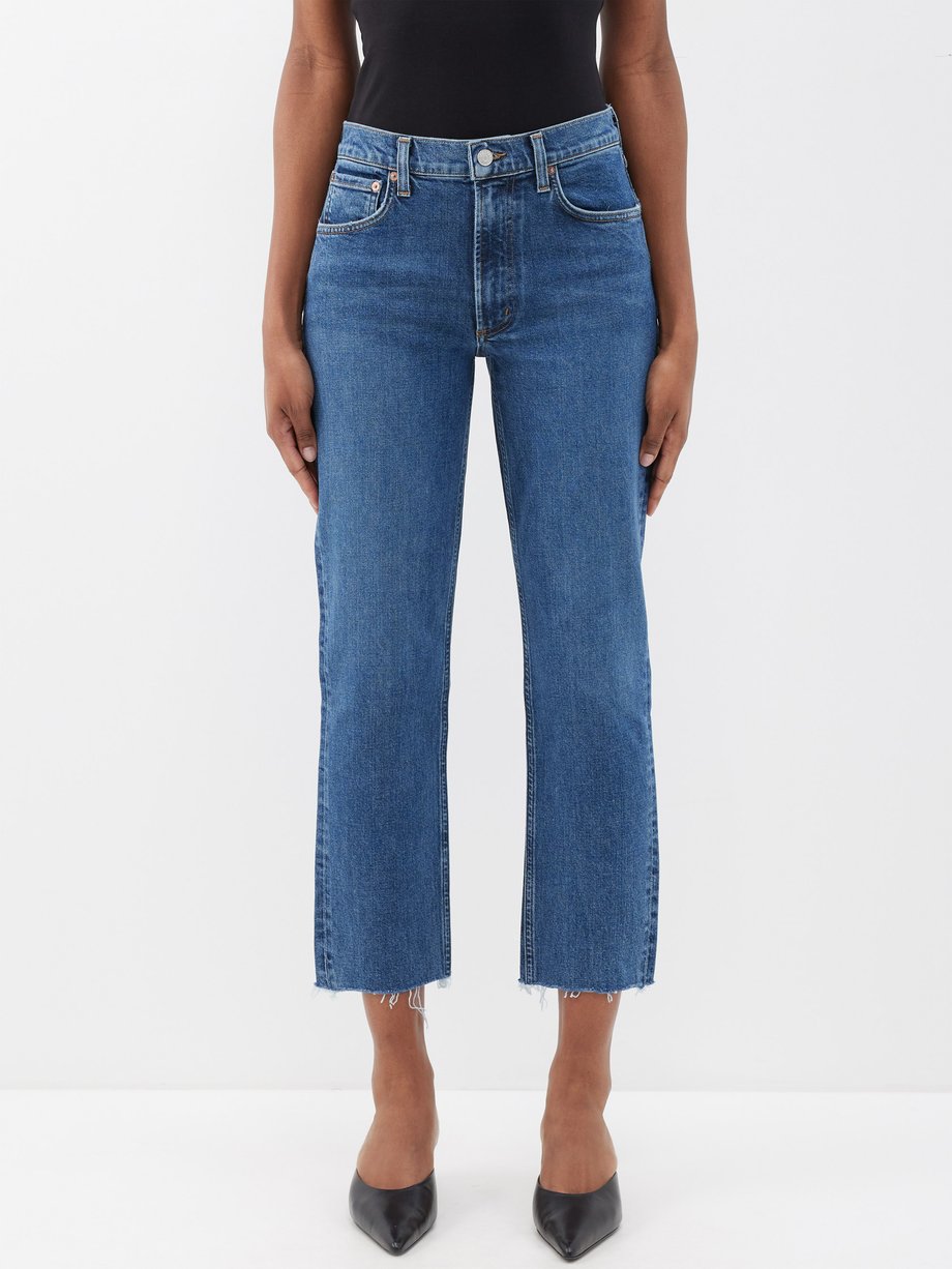 Blue Kye organic-cotton blend straight-leg jeans | Agolde | MATCHES UK