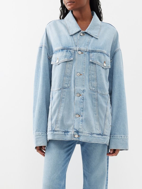 Wayne oversized organic cotton blend denim jacket video