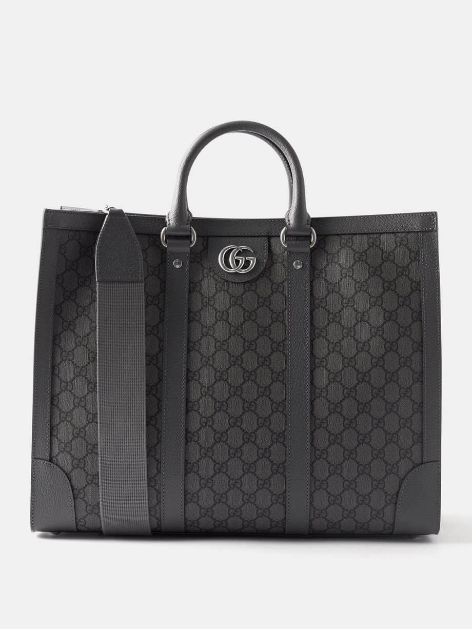Black Ophidia GG-Supreme leather-trim cross-body bag | Gucci ...