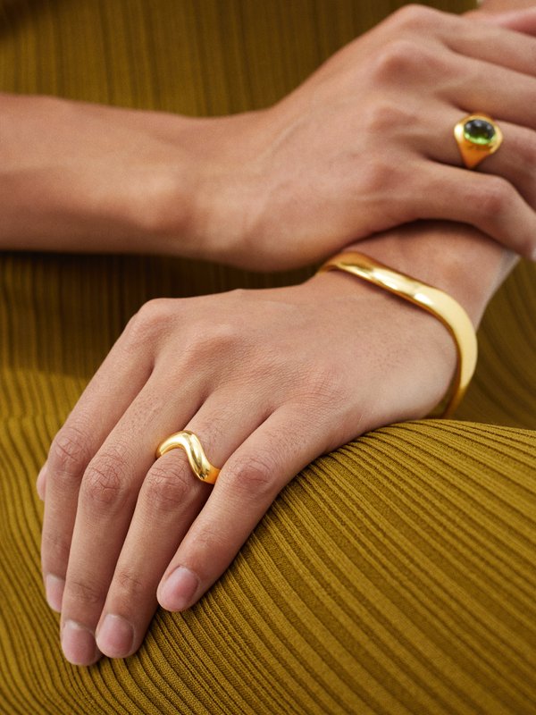 Daphine X Monikh Deol 18kt gold-plated ring