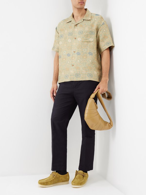 Green Copa silk blend shirt | Visvim | MATCHES UK