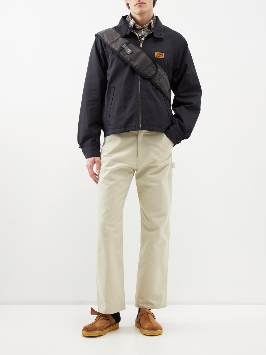 Navy Ketchikan logo-patch cotton-canvas jacket | Visvim