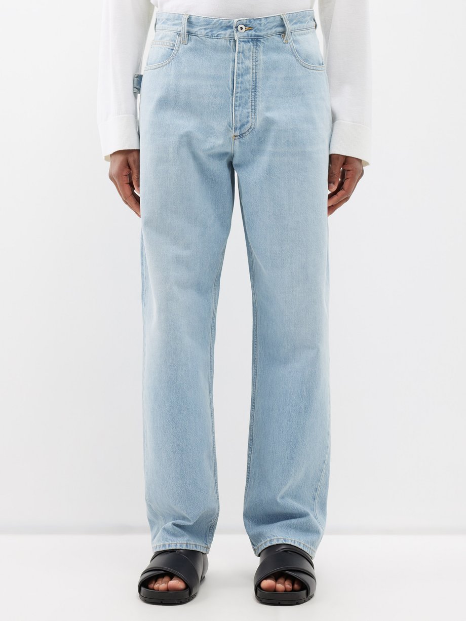 Blue Washed wide-leg jeans | Bottega Veneta | MATCHES UK