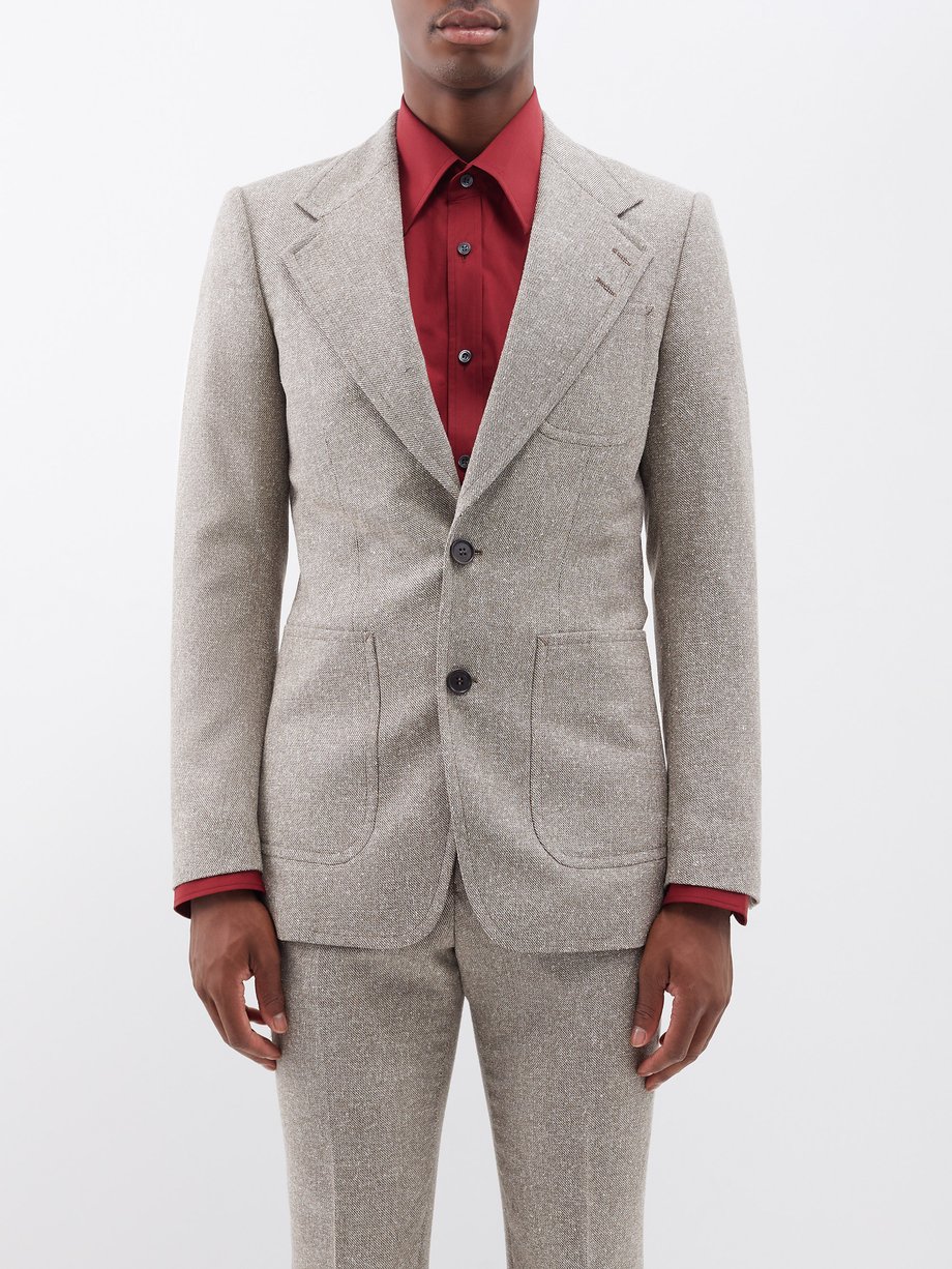 Beige Morini wool-blend twill suit jacket | Ben Cobb x Tiger of Sweden ...