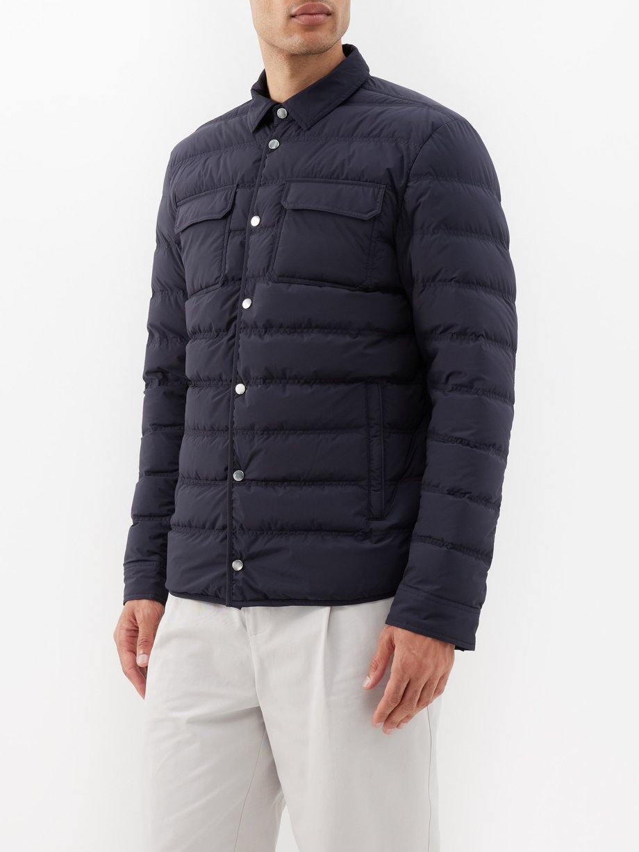 Navy Weekes quilted jacket | Orlebar Brown | MATCHES UK