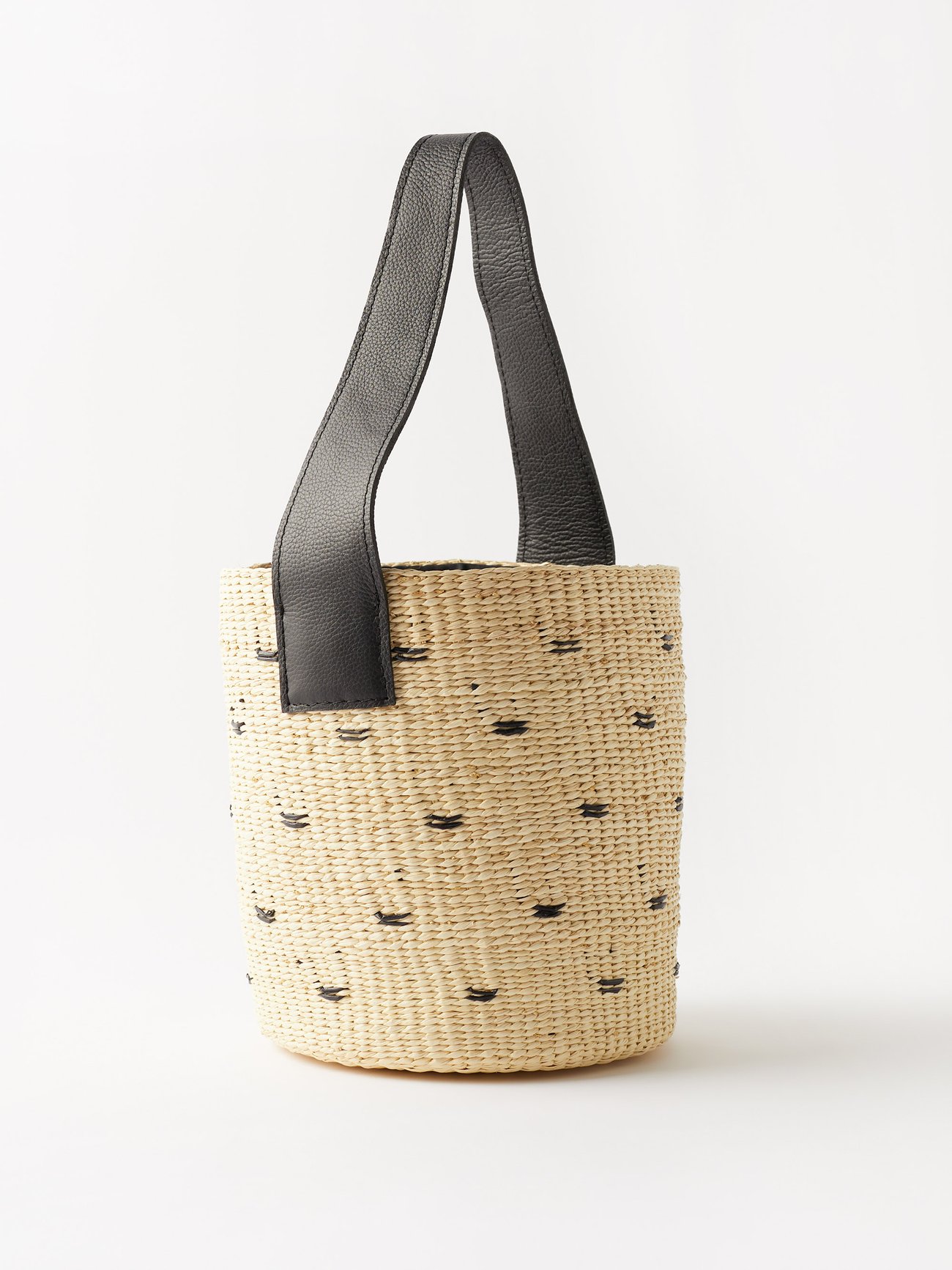 Soft Bucket With Leather Handles – Sensi Studio