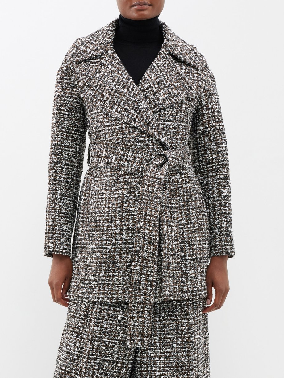 Joseph Clery double-breasted tweed coat