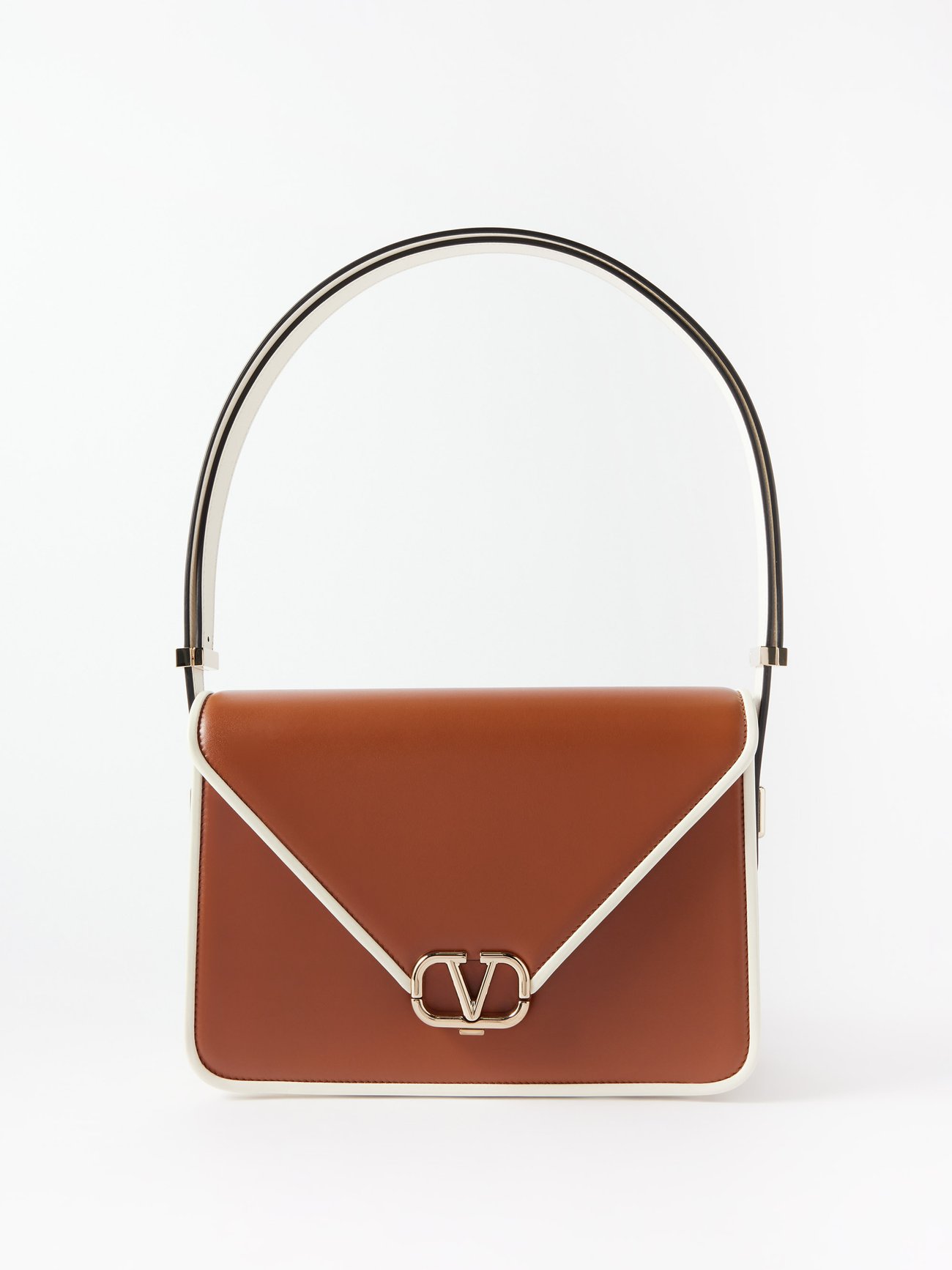 V-Logo small envelope leather shoulder bag | Valentino Garavani