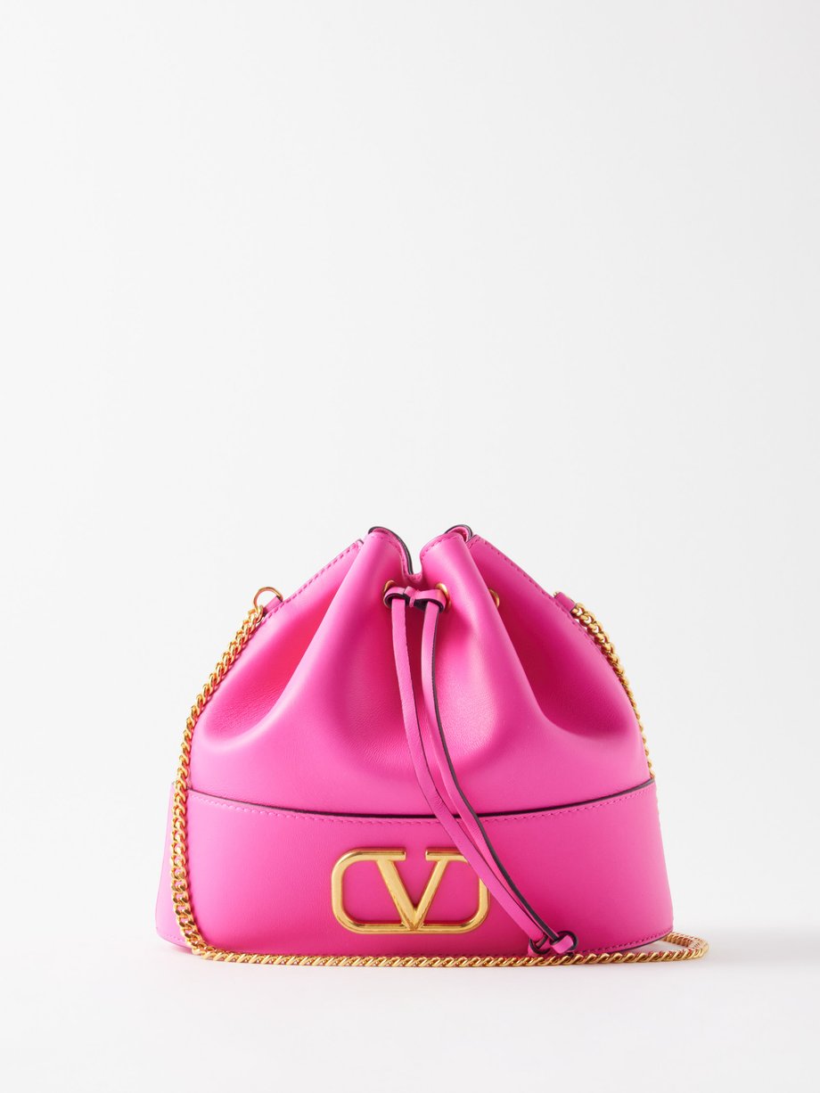 Victoria's Secret Women Bag Cinch-Top Pouch Black & Gold Bag Makeup Bag