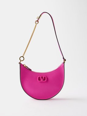 Valentino Garavani Loco Embroidered Crystal Shoulder Bag Pink | 3D model