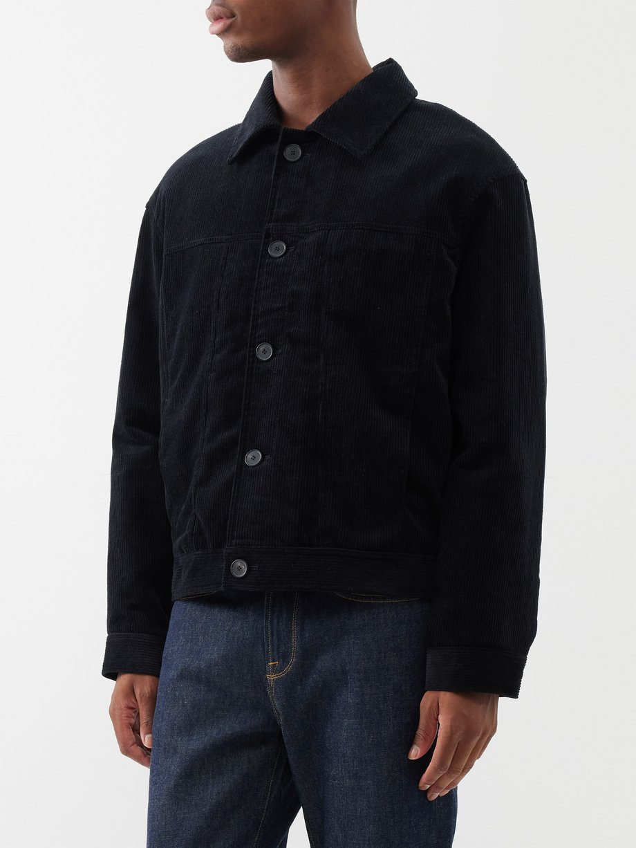 FRAME Long-sleeve cotton-corduroy jacket