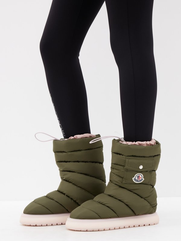 Moncler Gaia quilted snow boots