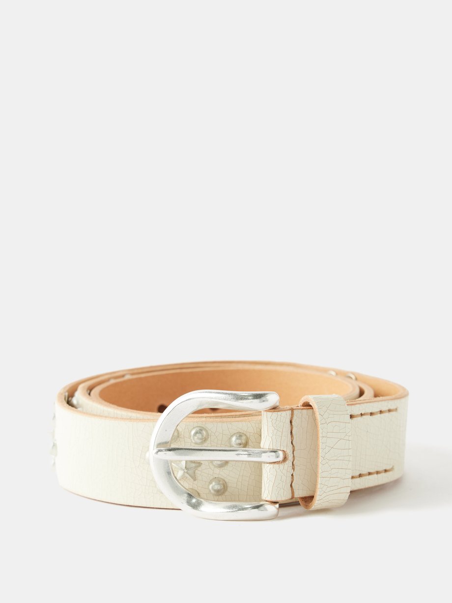 White Star Fall cracked-leather belt | Our Legacy | MATCHES UK