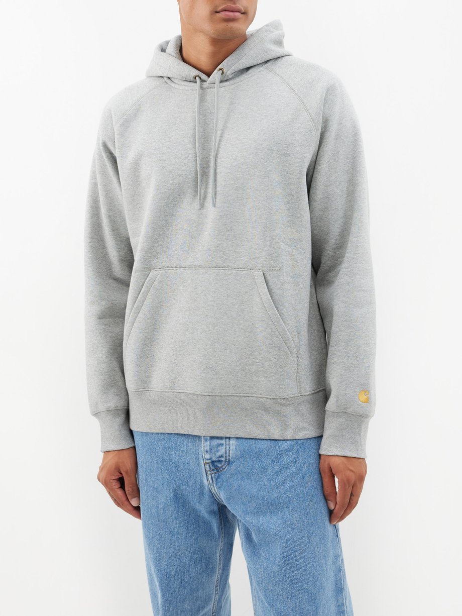 Carhartt WIP Chase logo-embroidered cotton-blend jersey hoodie