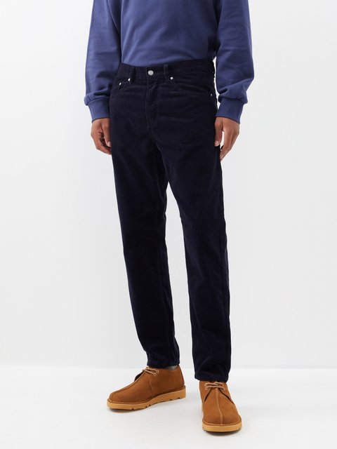 Navy | Ellroy Cord Trousers | WoolOvers UK