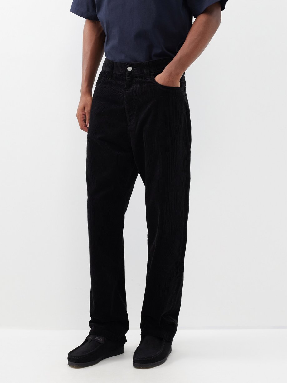 Black Landon cotton-corduroy trousers | Carhartt WIP | MATCHES UK