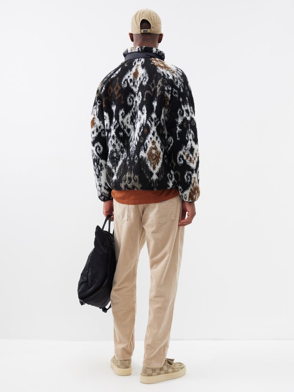 Carhartt WIP Prentis geometric-jacquard zipped fleece jacket
