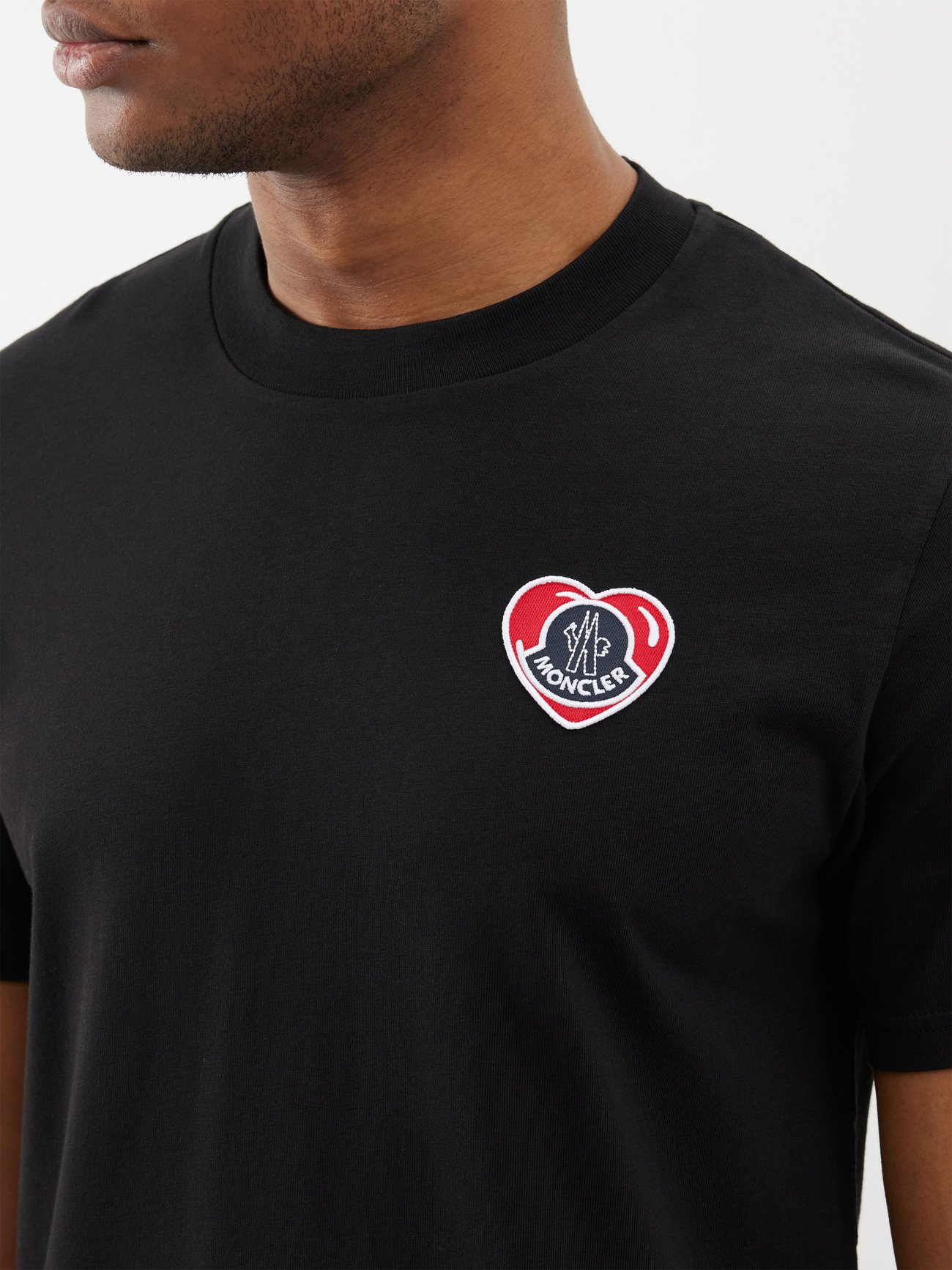 Moncoeur logo-patch cotton-jersey T-shirt