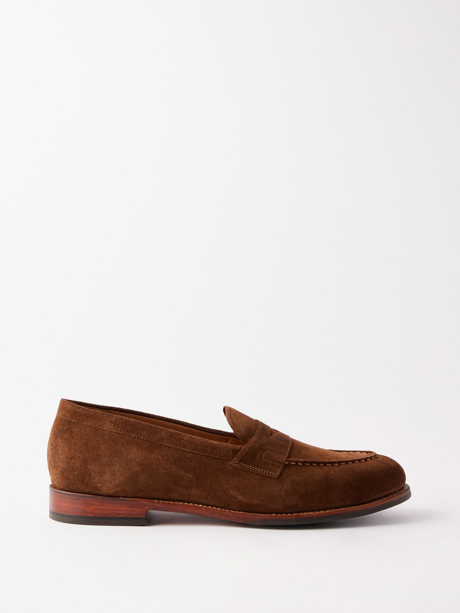 forfremmelse knus Inficere Brown Lloyd suede loafers | Grenson | MATCHESFASHION US