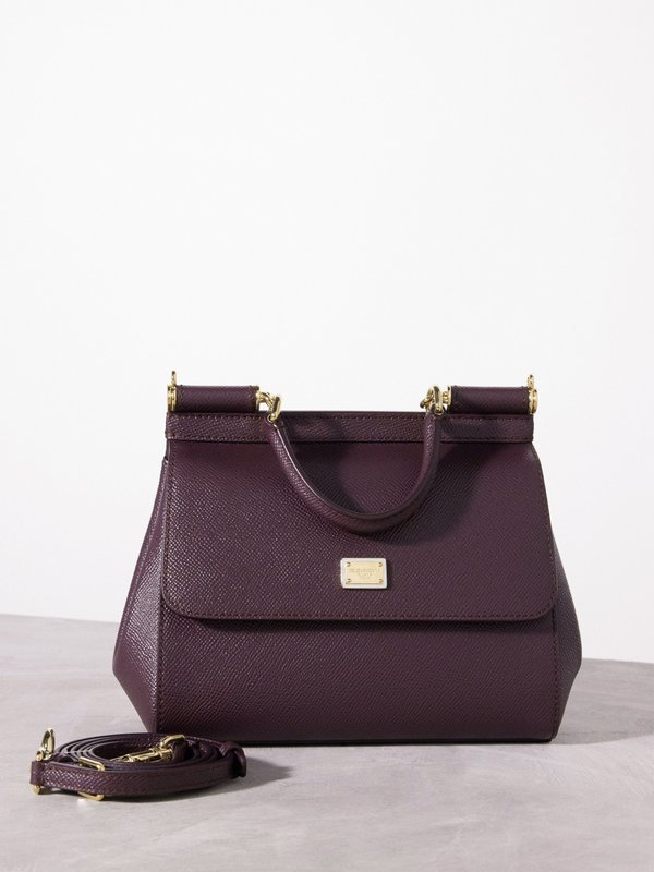 Dolce & Gabbana Sicily small grained-leather handbag