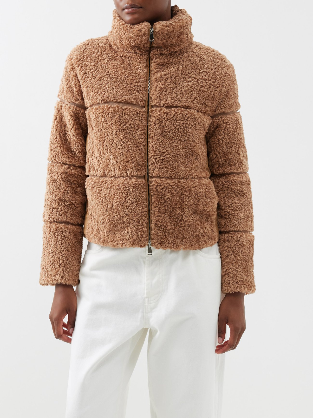 Segura quilted fleece down jacket