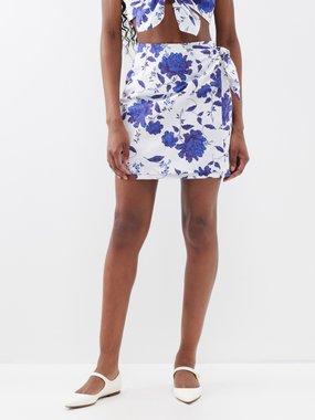 Emilia Wickstead Imy floral-print cotton mini skirt