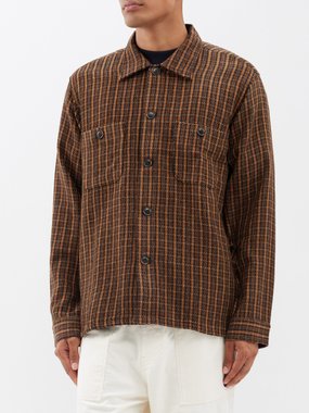 Needles Smokey Mall flap-pocket tweed shirt