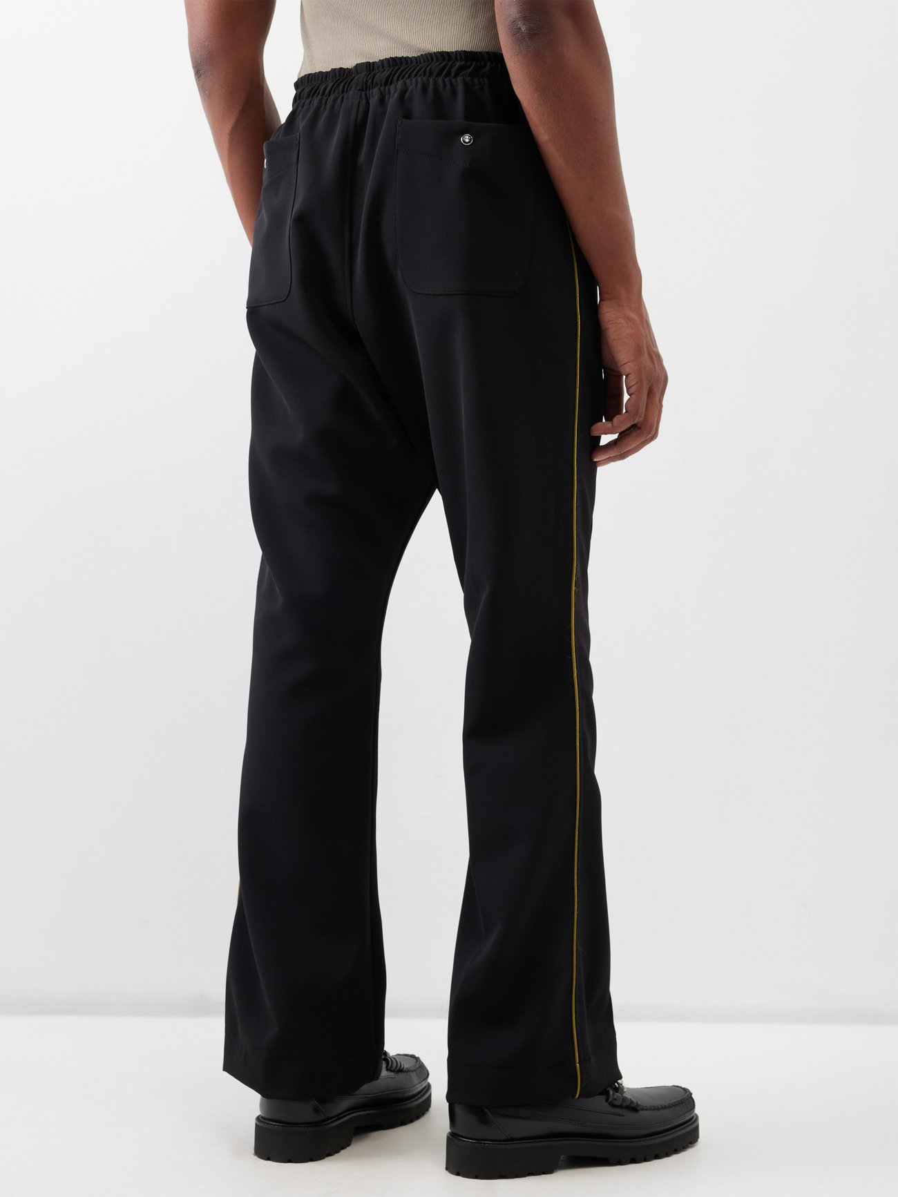 Cowboy piped twill track pants