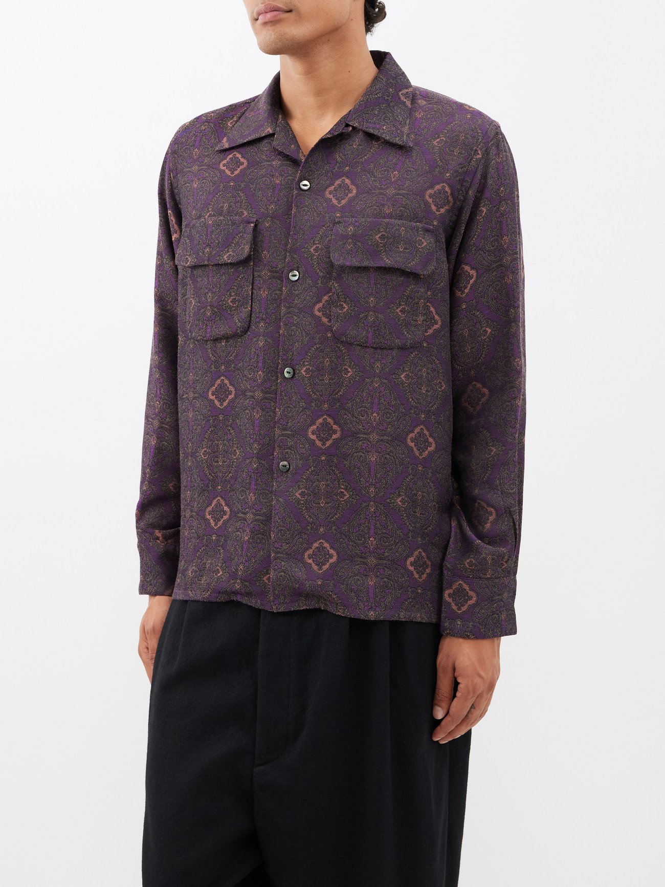 Arabesque jacquard shirt