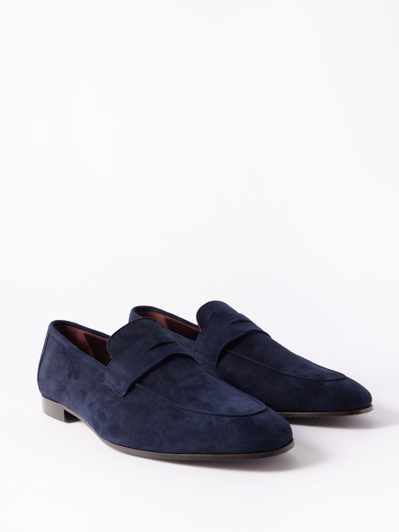 Hugo Boss, Shoes, Hugo Boss Italian Suede Penny Loafer