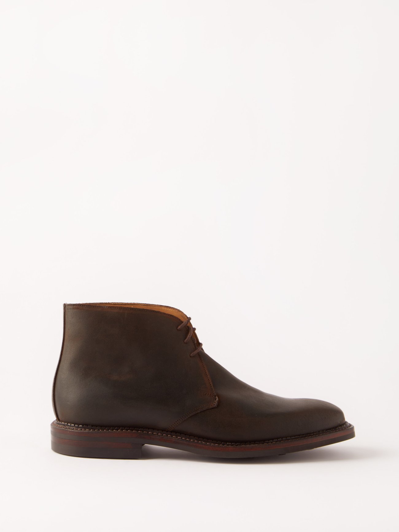 Brown Molton nubuck chukka boots | Crockett & Jones | MATCHES UK