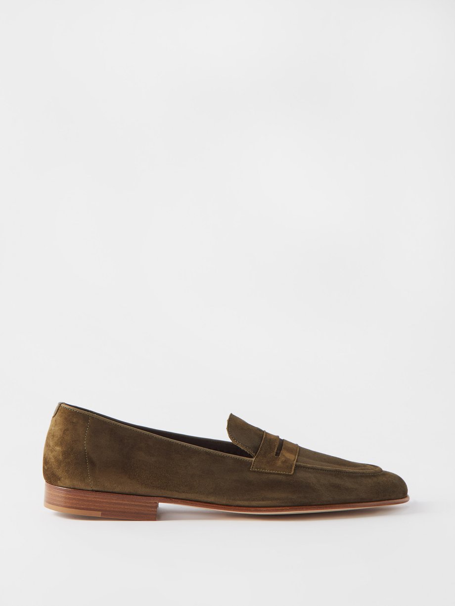 Green Padstow suede loafers | Edward Green | MATCHESFASHION AU