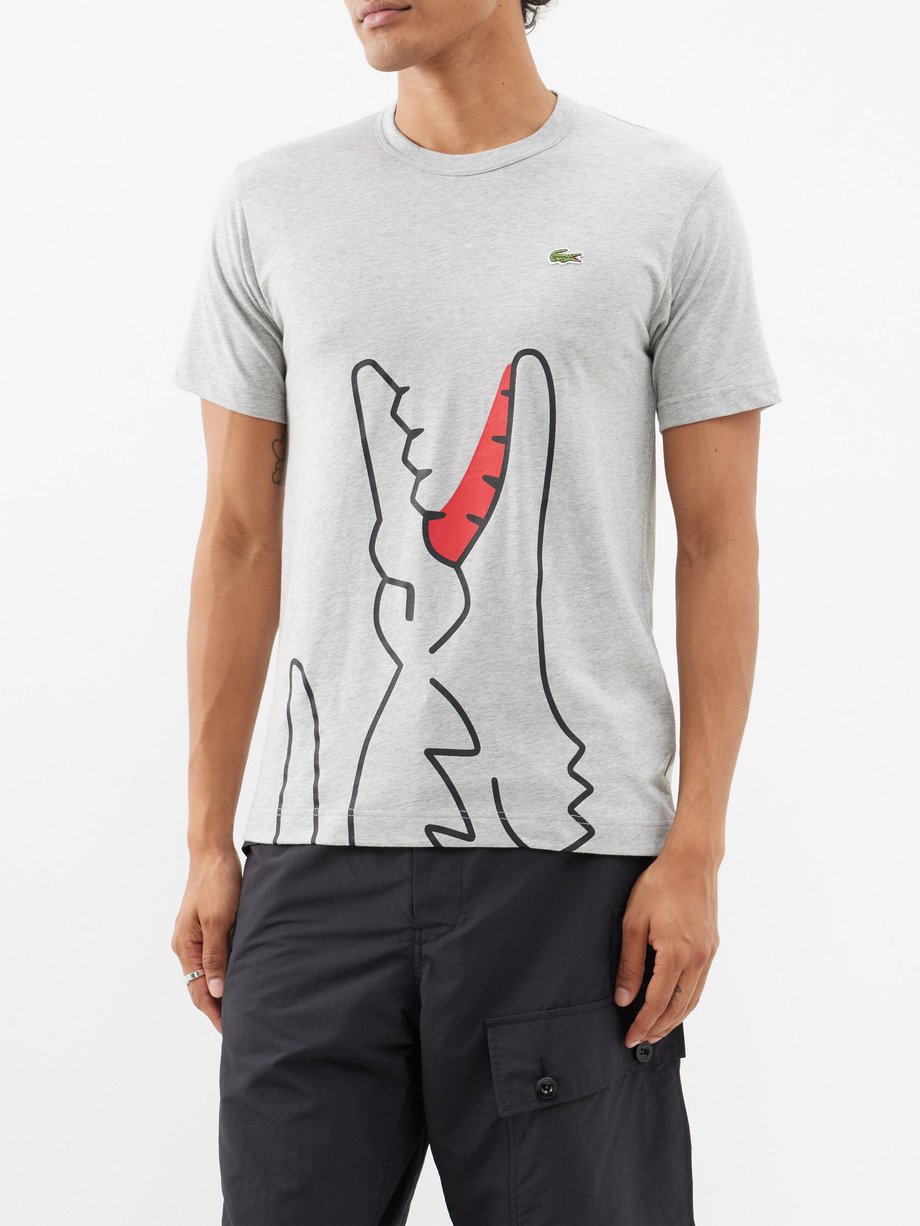 Comme des Garçons Shirt Comme Des Garçons Shirt X Lacoste logo-print ...