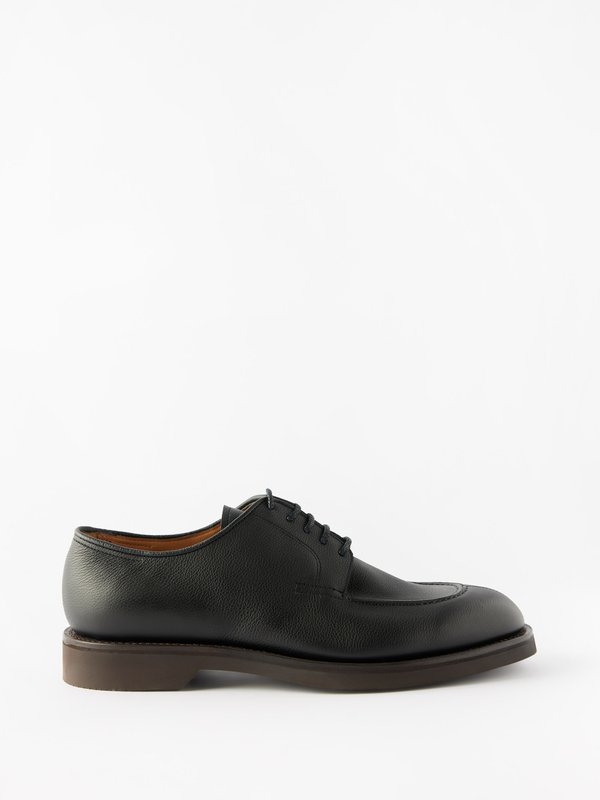 John Lobb Rydal grained-leather Derby shoes
