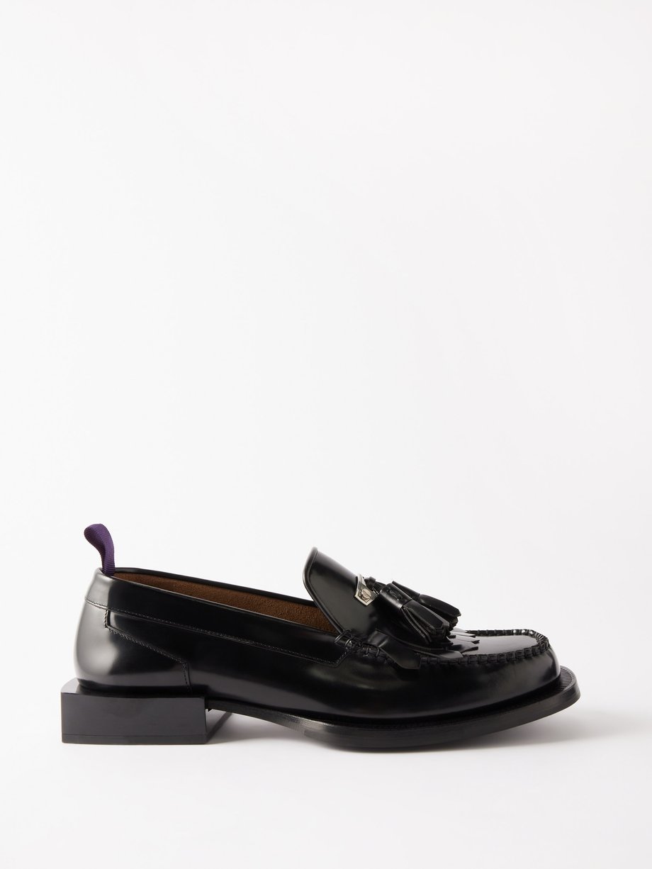 Black Rio tasselled leather loafers | EYTYS | MATCHESFASHION UK