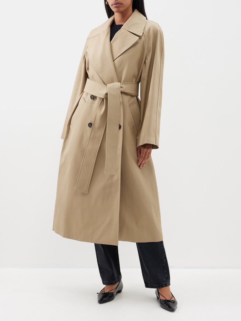 Beige Cotton trench coat | Róhe | MATCHES UK