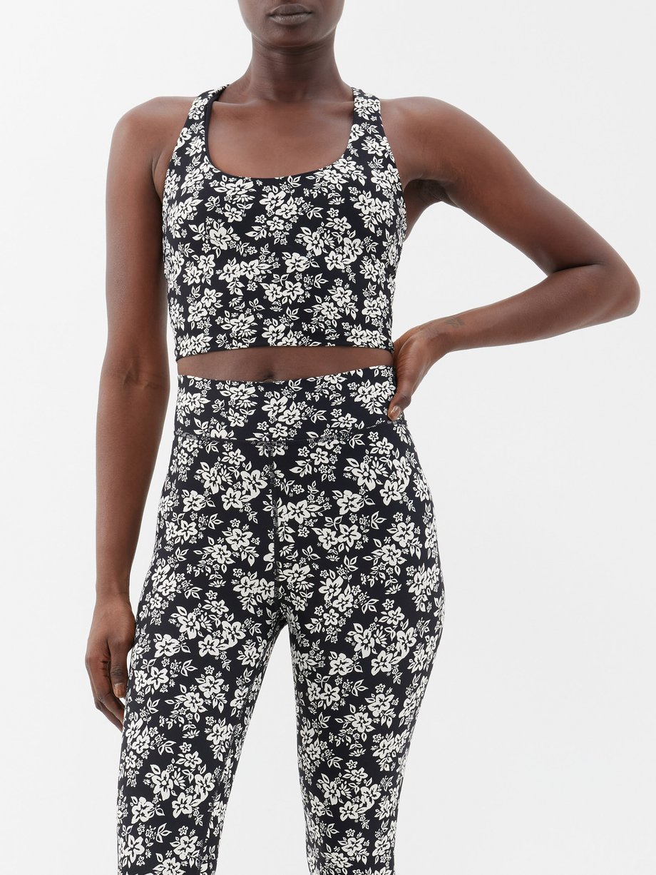 The Upside Bloom Margot recycled-blend cropped vest