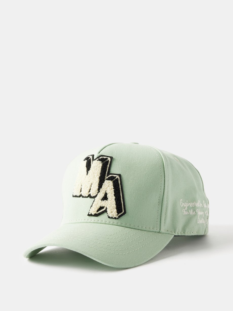 Amiri Logo-appliqué cotton-canvas baseball cap