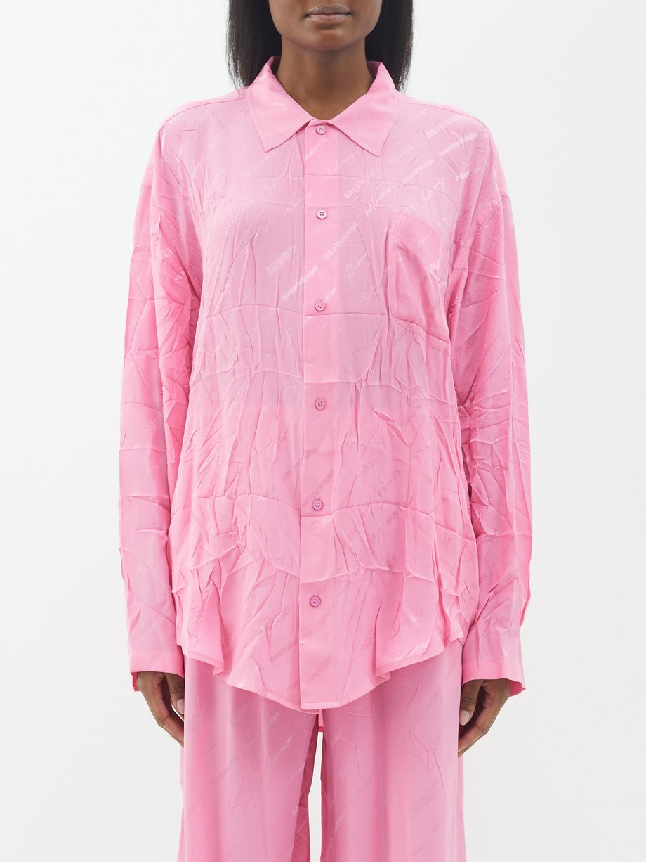 Silk Shirt in Pink - Balenciaga