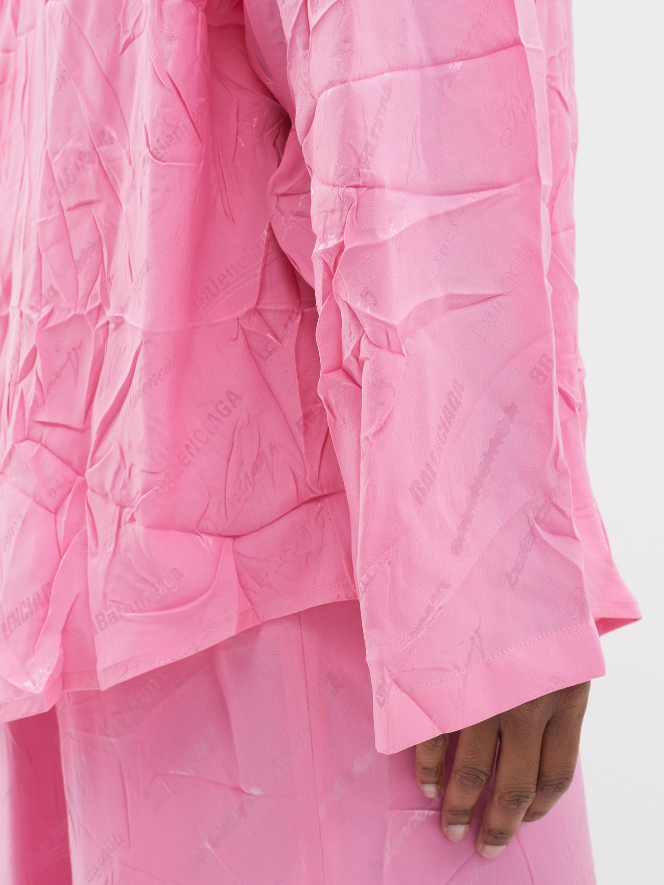 Silk Shirt in Pink - Balenciaga