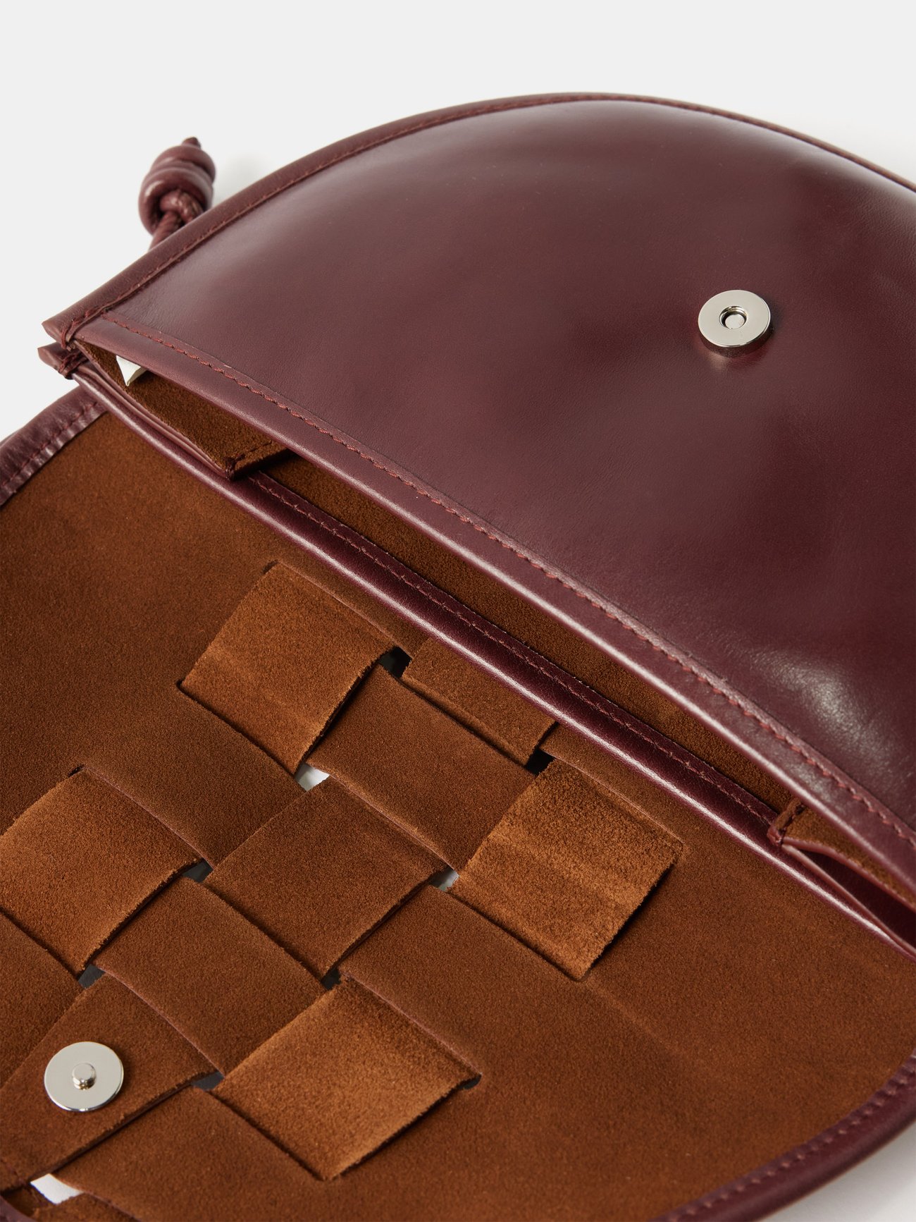 Hereu 'lluna' Woven Detail Leather Crossbody Bag Women Bags