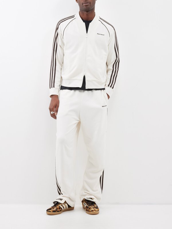 Adidas X Wales Bonner (Wales Bonner) Logo-embroidered striped cotton-blend track pants