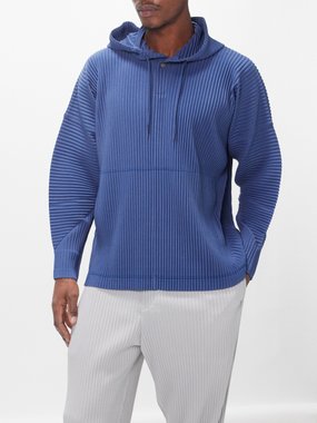 Homme Plissé Issey Miyake Technical-pleated hoodie