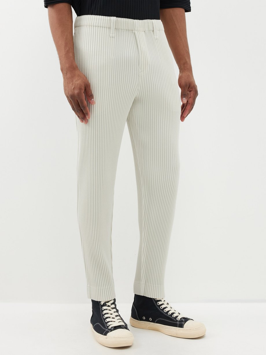 Neutral Technical-pleated trousers | Homme Plissé Issey Miyake