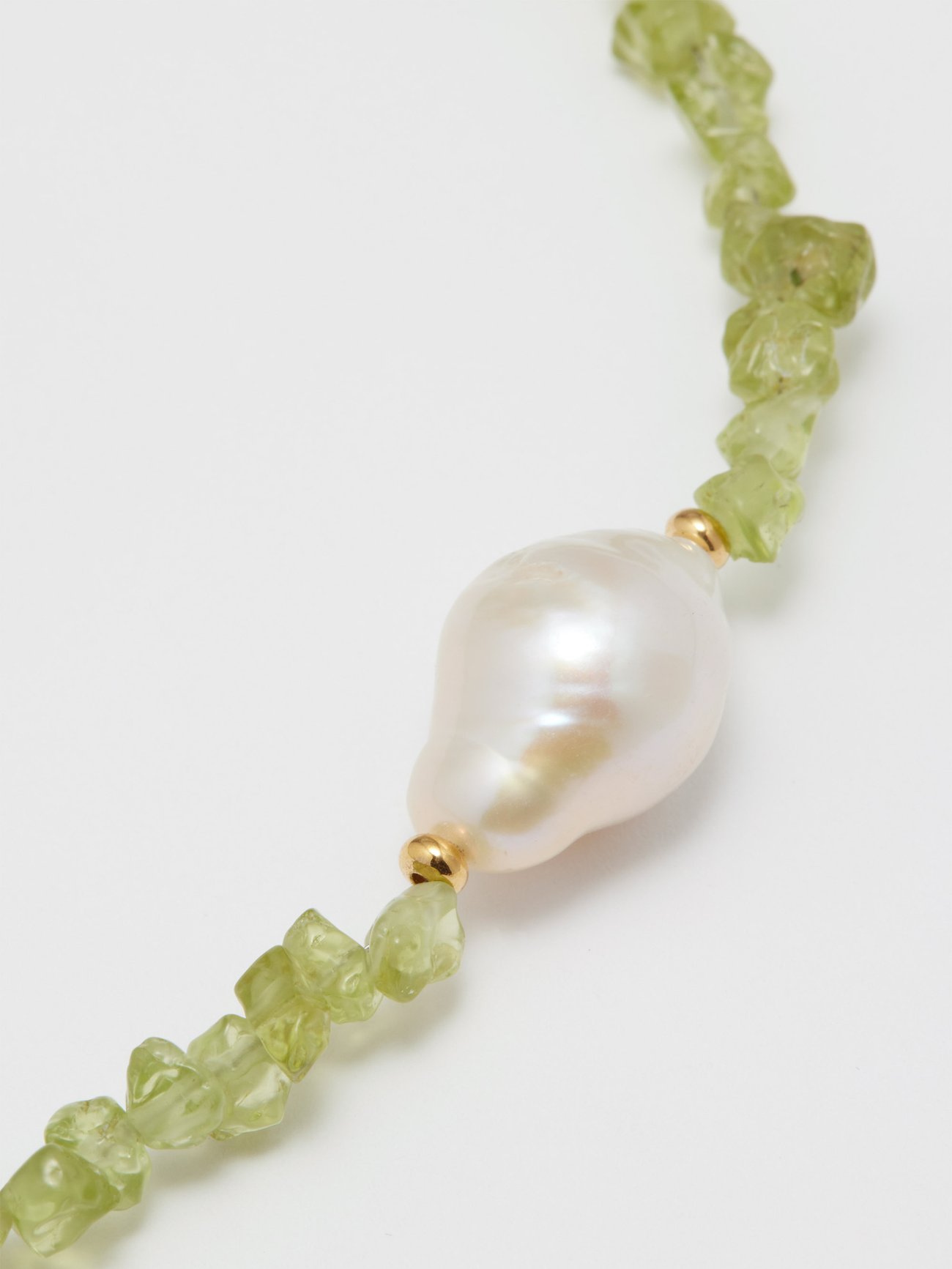 1910 Edwardian Platinum over 14K Rose Gold Peridot, Diamond and Pearl  Necklace For Sale at 1stDibs | pearl and peridot necklace