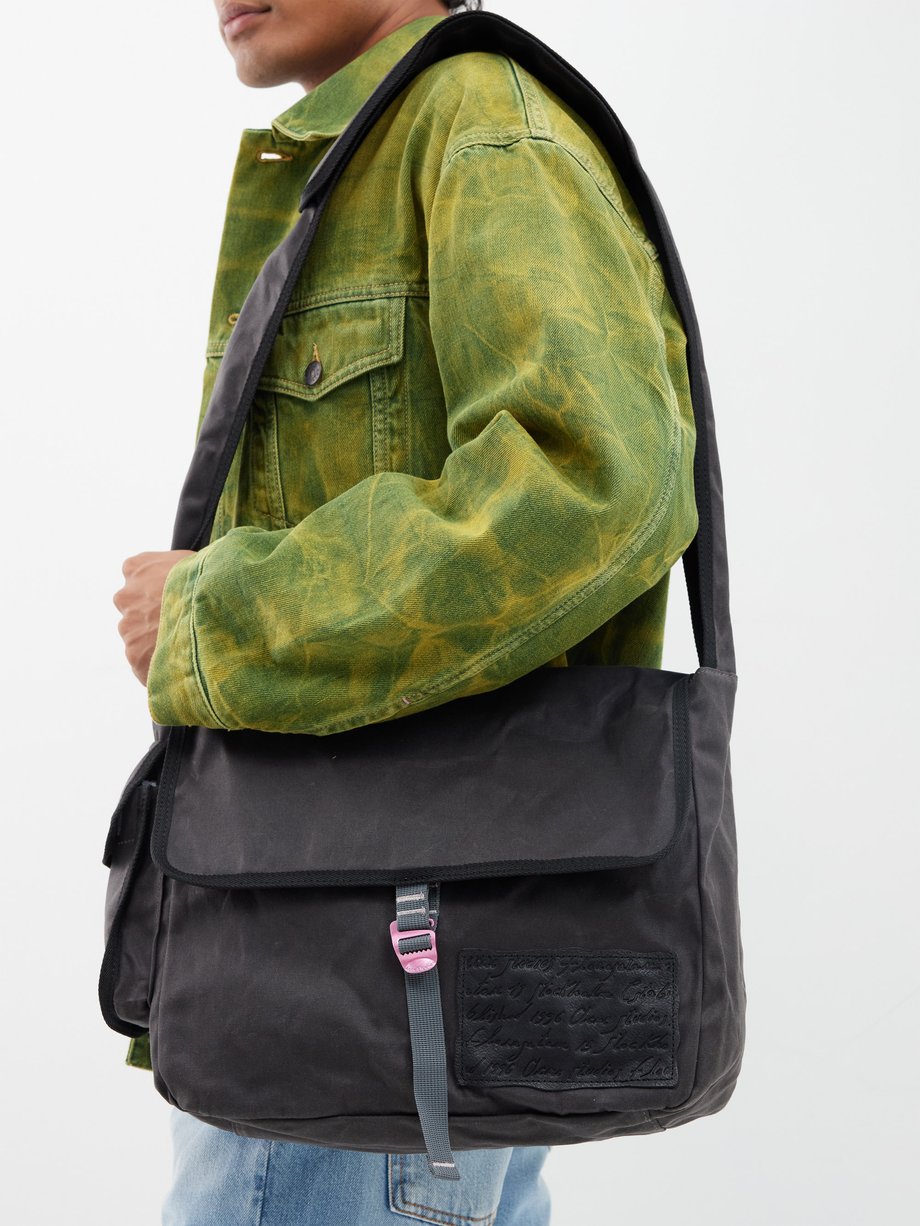 Acne Studios Nylon Messenger Bag Black